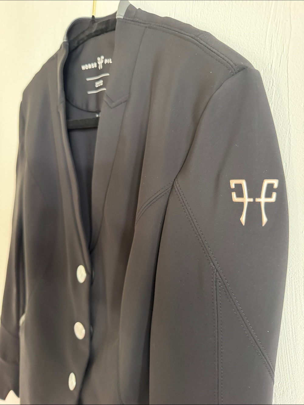 Horse Pilot Black Short Coat - Picture 4 of 5